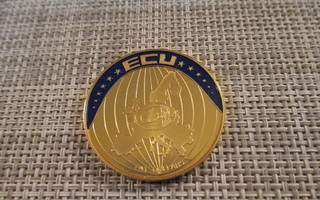 ECU 1 Euro  2003 Five Dollars  Republic of Liberia  mitali.