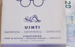 VANHA Ohjelma Helsinki 1952 Olympia Uinti 27.7.1952