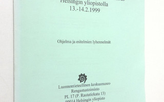 Rengastuksen 100-vuotisjuhlakokous Helsingin yliopistolla...