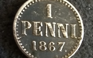1 penni  AII  1867