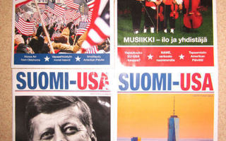 4 kpl SUOMI- USA lehtiä vuodelta 2013 no:t 1,2,3 & 4