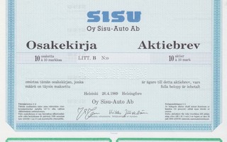 OKK 1989 Sisu-Auto Oy spec pörssi, Helsinki