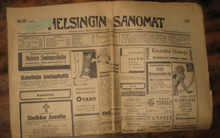 Sanomalehti  Helsingin Sanomat 14.12.1935