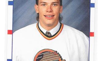 1990-91 Score #429 Shawn Antoski Vancouver Canucks Gooni RC