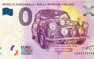 *NOLLA-EURO*2018*RALLYMUSEUM FINLAND*AITO EURO-SETELI*