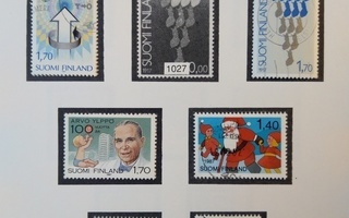 1987 Suomi postimerkki 5 kpl