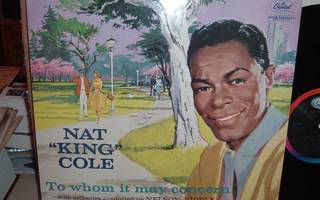 NAT KING COLE :: TO WHOME IT MAY CONCERN :: VINYYLI LP 1984