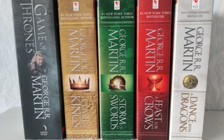 A Song of Ice and Fire kirjat 1-5 (Game of Thrones)