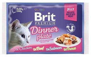 BRIT Premium Cat Jelly Fillet ruokalautanen - kissan märkä
