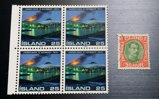 Islanti nelilö Heimaey 1973 + 30 Aur punavihreä