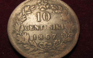 10 centesimi 1867N.Italia-Italy