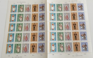 postimerkki arkki Kansanpuvut 0,50mk  1972 Lape 150e