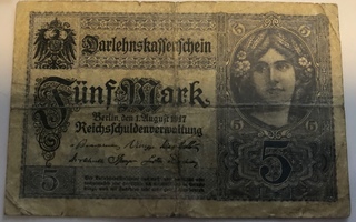 5 mark 1917 Saksa
