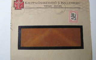 VANHA Firmakuori Kauppa Oy Hallenberg Viipuri 1925