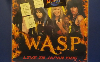 W.A.S.P.-LIVE IN JAPAN 1986 - RARE NUMBERED UUSI LP+NIMMARI