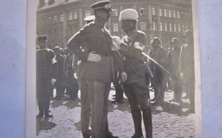 VANHA Valokuva Mannerheim Helsinki 1919 Suojeluskunta ym