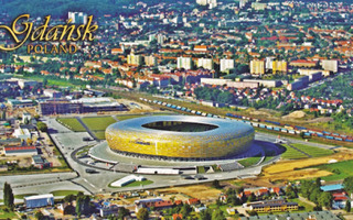 Gdansk, PGE Arena ilmakuva  (panoraamakortti)