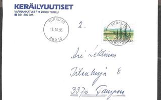 Postilähetys - Yl.m. 2,40  (LAPE 1035) Turku 10 16.10.1995