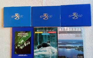 Suomen Rahapajan leimakiiltoset Rahasarjat 1987-2001 välilä