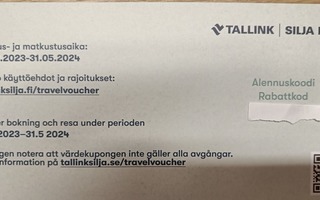 Tallink Silja alennuskuponki
