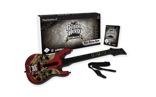 Guitar Hero langaton kitara Metallica bundle - PS2