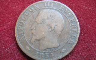 5 centimes 1854A Ranska-France