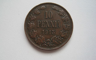 10 PENNIÄ 1913.  1130