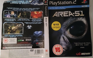 Area 51 ps2 kansipaperi