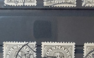 Tanska postimerkkejä 8kpl