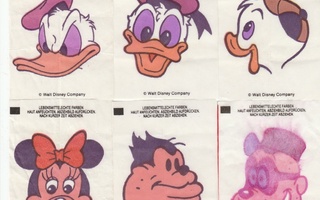 Purukumi kuvia, Walt Disney, 6 erilaista