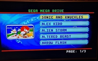 Sega Mega Drive - pelikasetit käy! 1 ohjain mukana ;-)