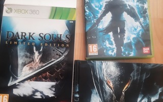 XBOX 360 Dark Souls Limited Edition + kotelo + ohjeet