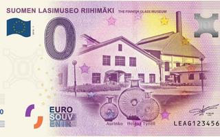 *0-EURO*2018*SUOMEN LASIMUSEO RIIHIMÄKI*AITO EURO-SETELI*