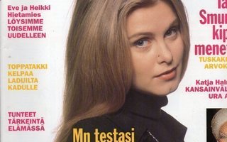 Me Naiset n:o 39 1994 Remu Aaltonen. Miss Suomi Tarja Smura.