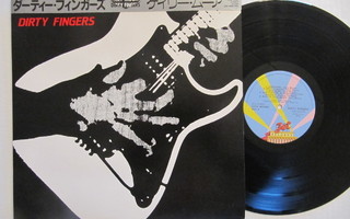 Gary Moore Dirty Fingers Japanilainen LP OBI