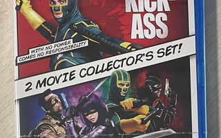 Kick-Ass (2010) & Kick-Ass 2 (2013) Blu-ray (UUSI)