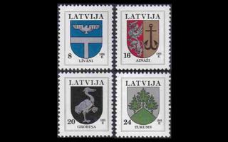 Latvia 399-402_I ** Käyttösarja vaakuna -95 (1995)