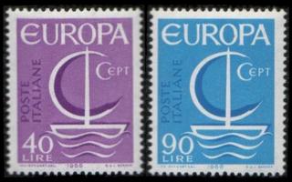 Italia 1215-6 ** Europa (1966)