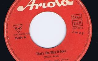 CHUBBY CHECKER the fly/that`s the way it goes 45 -1961-saksa
