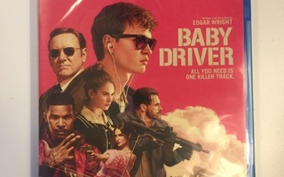 Baby Driver (Blu-ray) Kevin Spacey, Ansel Elgort (2017) UUSI