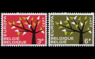 Belgia 1282-3 ** Europa (1962)