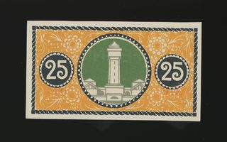 Saksa Notgeld 25 Pfennig, Düren 1.6.1917