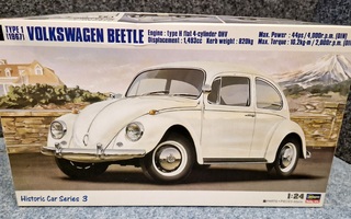 Volkswagen Beetle 1967 1/24. koottava pienoismalli