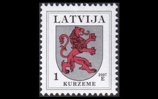 Latvia 371D_X ** Käyttösarja vaakuna 1 S -07 (1994)