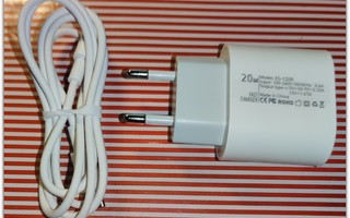 Essager 20W USB C -  Lightning 1m kaapeli & laturi  #28828