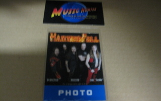 HAMMERFALL - MOSKOVA 2010 BACKSTAGE PASSI .