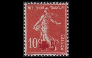 Ranska 125a ** Punainen Risti Säerin (1914)