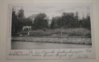 Hämeenlinna, Karlbergin rantaa, puistoa, kartanoa, p. 1902