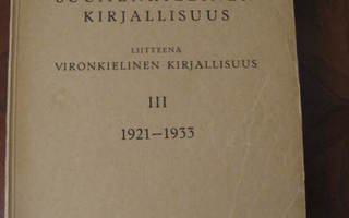 Suomenkielinen kirjallisuus III v. 1921-1933
