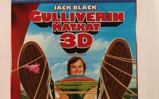 BLU-RAY 3D + 2D + DVD) Gulliverin matkat (2010) Jack Black